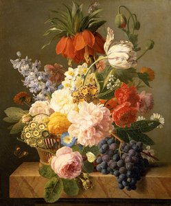 Nature morte avec fleurs et fruits, 1827